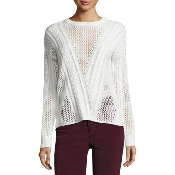 Paige Amory Open-knit Crewneck Sweater (size S) - Picture 1 of 15